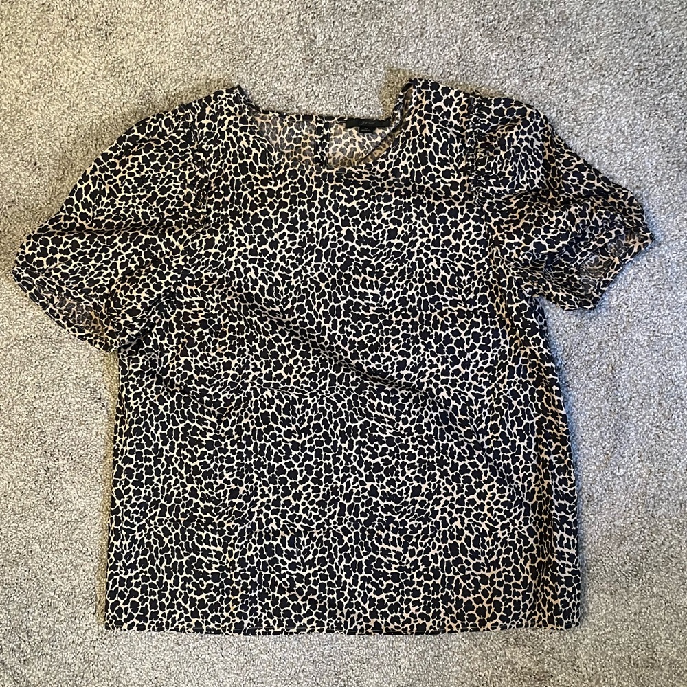 J.Crew Animal Print Top